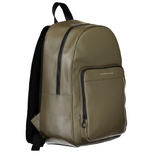 Tommy Hilfiger Green Polyethylene Men Backpack Tommy Hilfiger