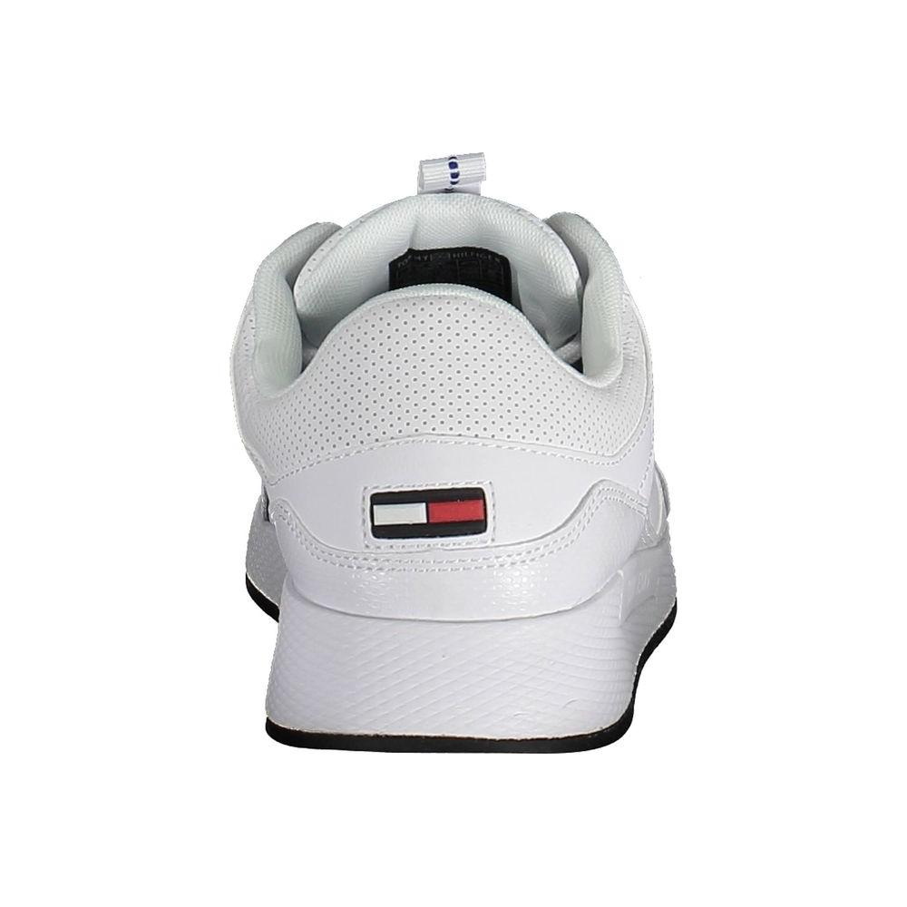 Tommy Hilfiger White Polyethylene Men Sneaker Tommy Hilfiger