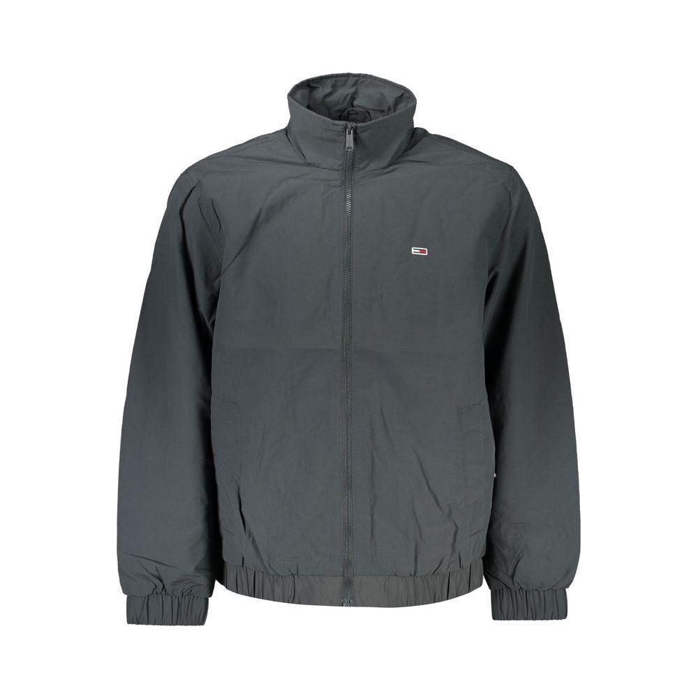 Tommy Hilfiger Sleek Gray Recycled Nylon Jacket Tommy Hilfiger