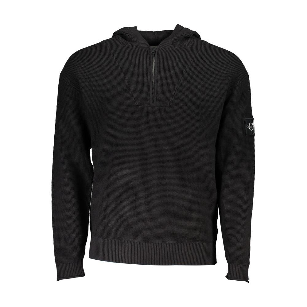 Calvin Klein Sleek Cotton Hooded Sweater with Logo Detail Calvin Klein