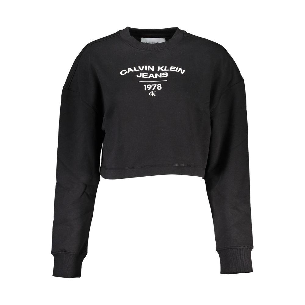 Calvin Klein Chic Black Long Sleeve Crew Neck Sweatshirt Calvin Klein