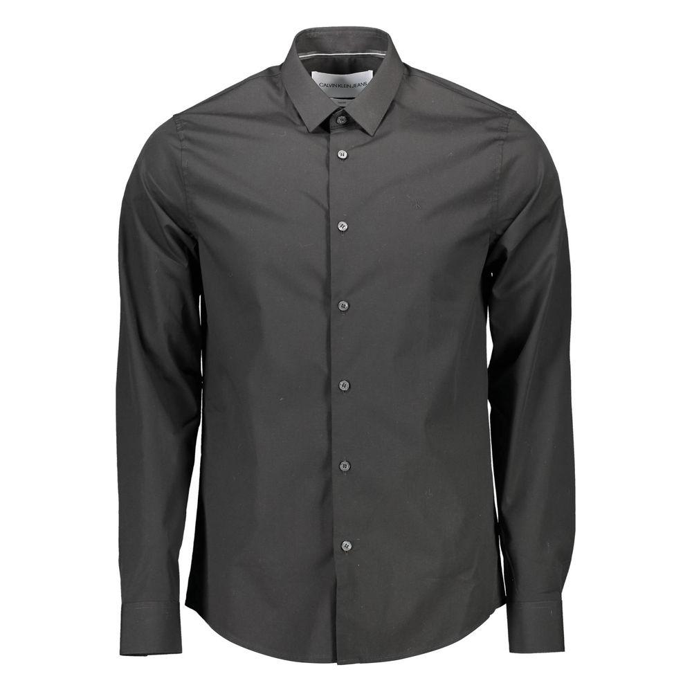 Calvin Klein Sleek Slim Fit Long Sleeve Italian Collar Shirt Calvin Klein