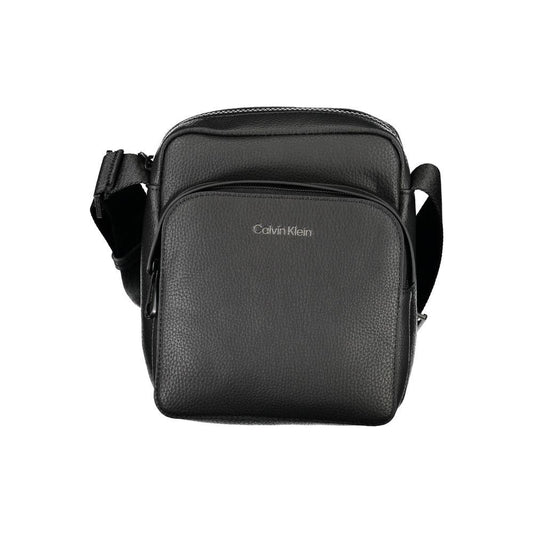 Calvin Klein Elegant Black Shoulder Bag with Contrasting Accents Calvin Klein