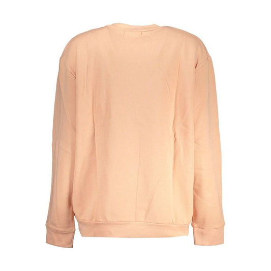 Cavalli Class Chic Pink Fleece Crew Neck Sweatshirt Cavalli Class