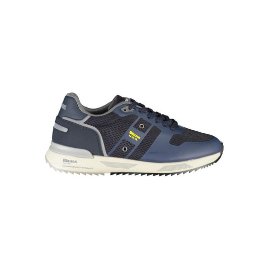 Blauer Dapper Blue Sneakers with Contrast Detailing Blauer