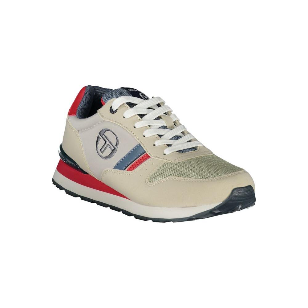 Sergio Tacchini Gray Embroidered Lace-Up Sports Sneakers Sergio Tacchini