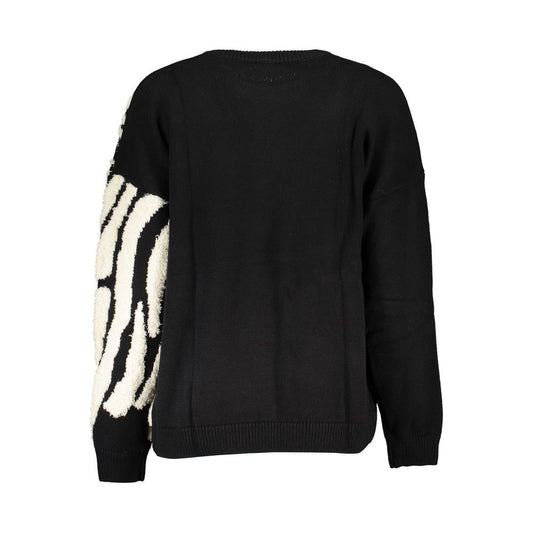 Desigual Chic Contrast Crew Neck Sweater Desigual