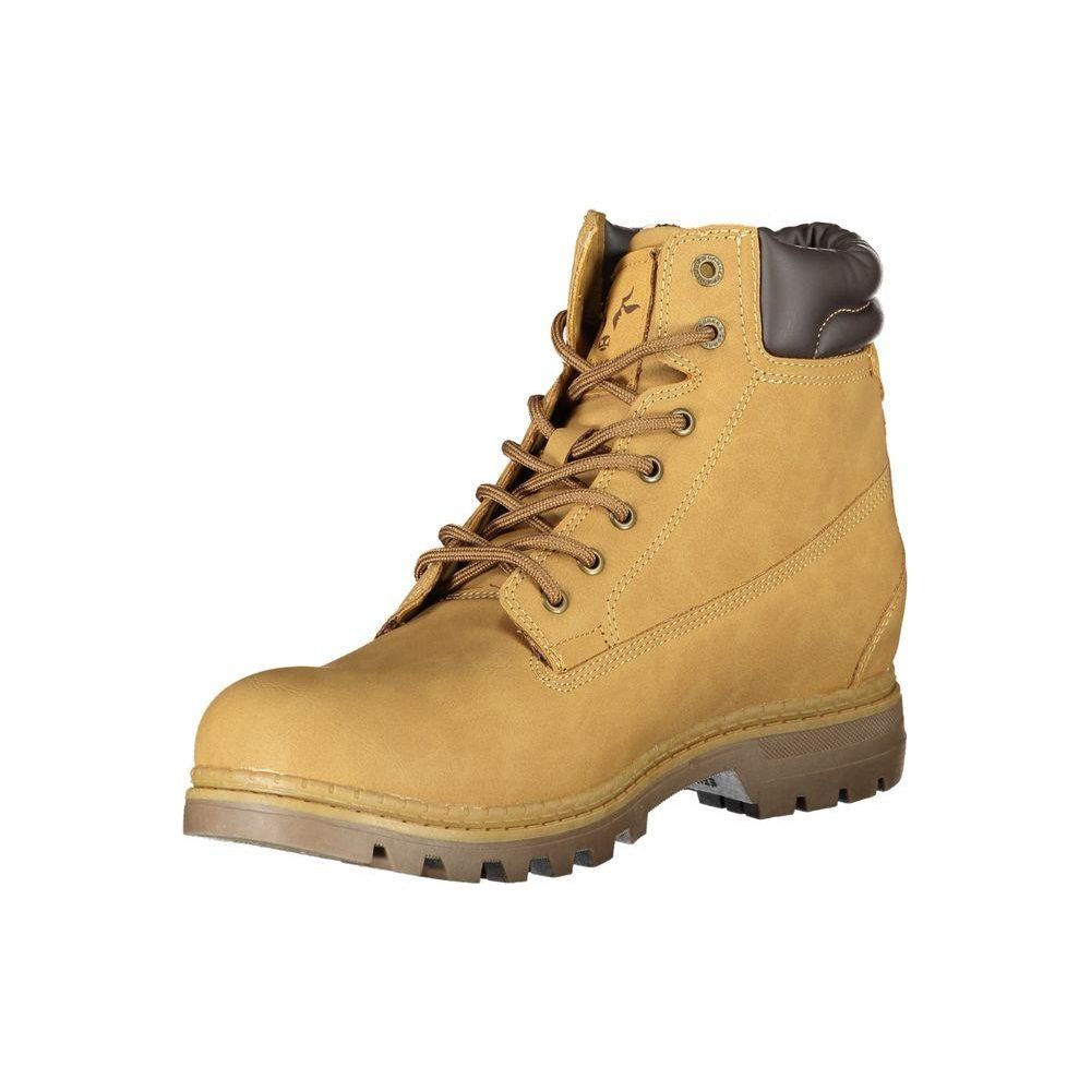 Carrera Vibrant Yellow Lace-Up Fashion Boots Carrera