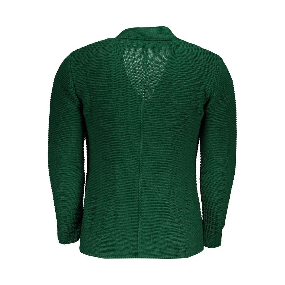 U.S. Grand Polo Elegant Green Cardigan with Pockets U.S. Grand Polo