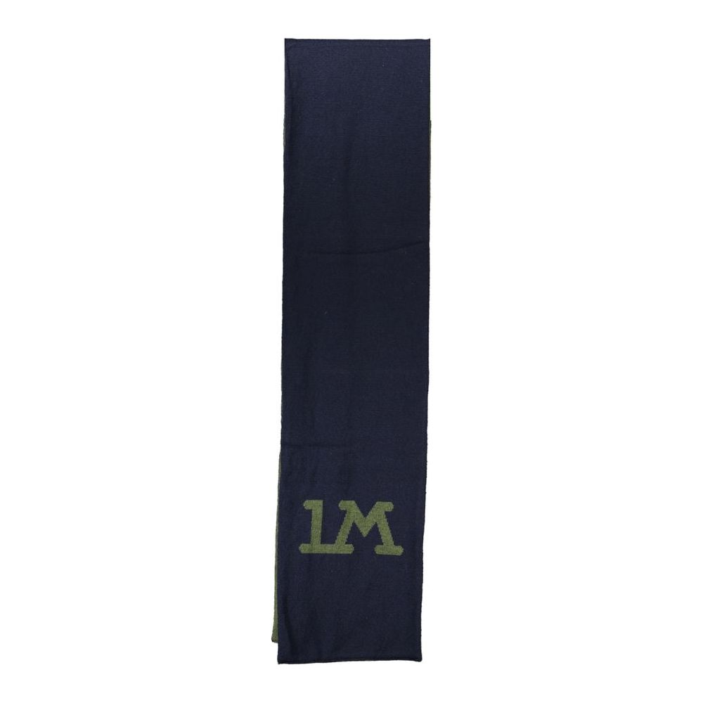 La Martina Elegant Green Contrast Detail Scarf La Martina