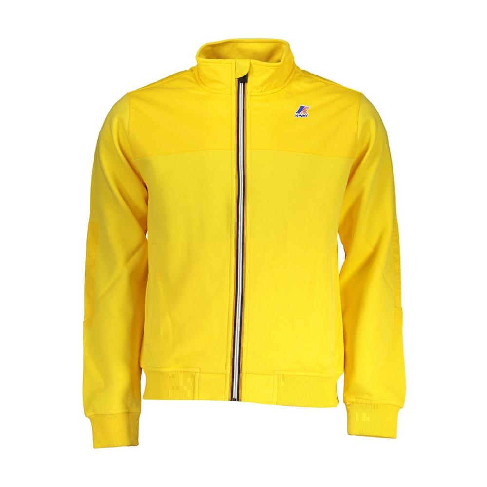 K-WAY Sunshine Yellow Long-Sleeved Zip Sweatshirt K-WAY