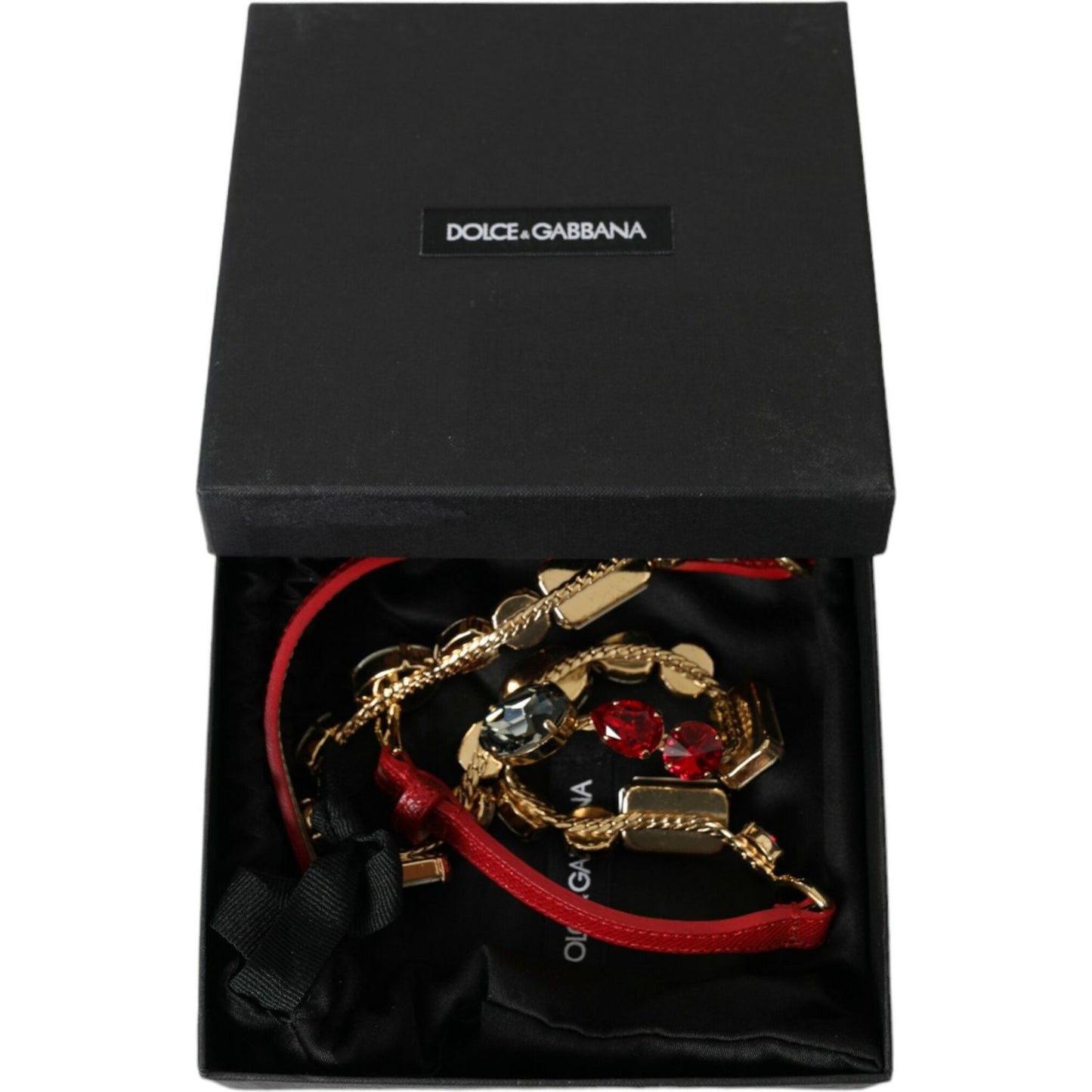 Dolce & Gabbana Radiant Red Crystal Buckle Waist Belt Dolce & Gabbana