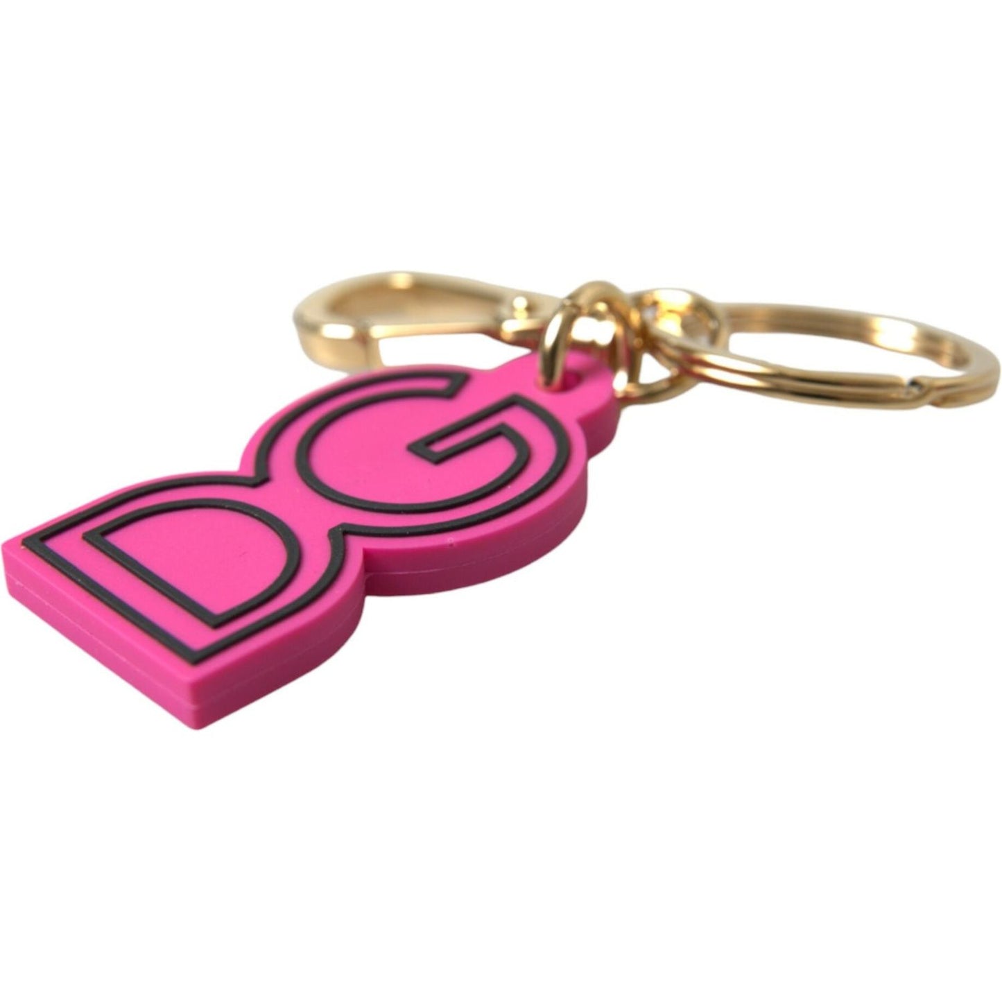 Dolce & Gabbana Chic Gold and Pink Keychain Elegance Dolce & Gabbana