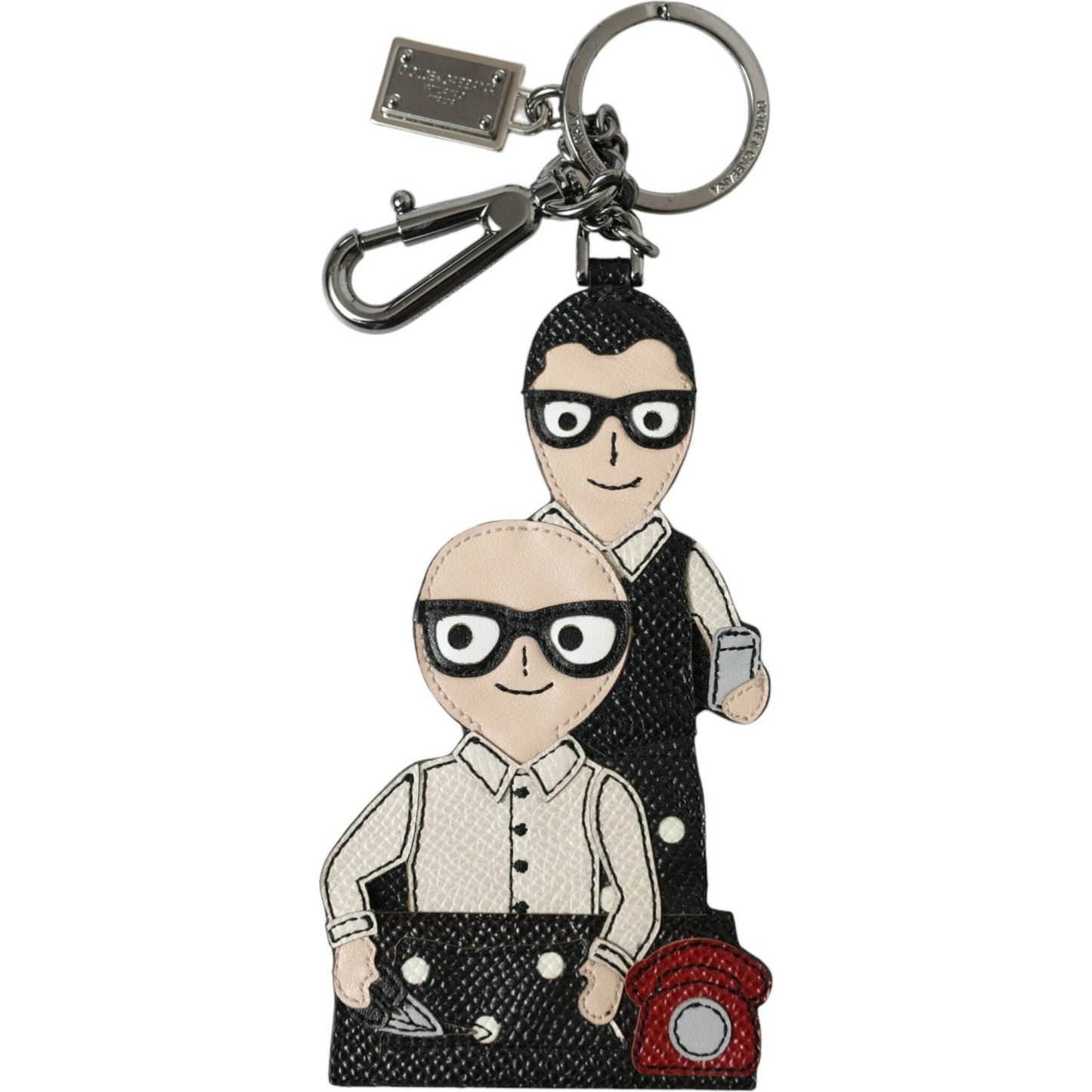 Dolce & Gabbana Elegant Multicolor Leather Keychain Dolce & Gabbana