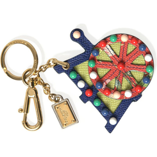 Dolce & Gabbana Multicolor Cellulose Designer Keychain Dolce & Gabbana