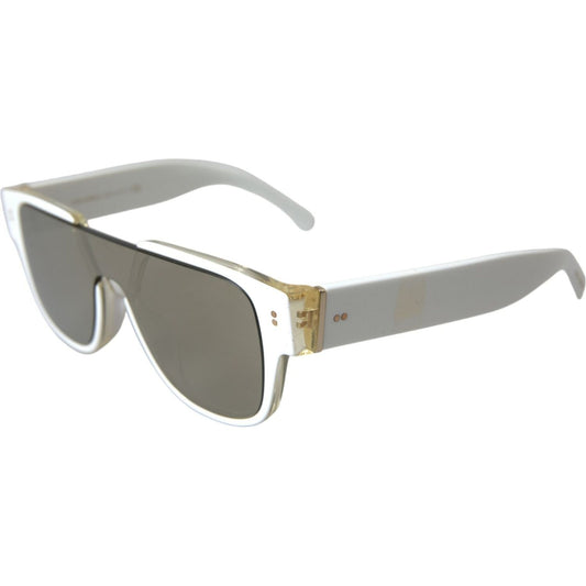 Dolce & Gabbana Chic White Acetate Designer Sunglasses Dolce & Gabbana