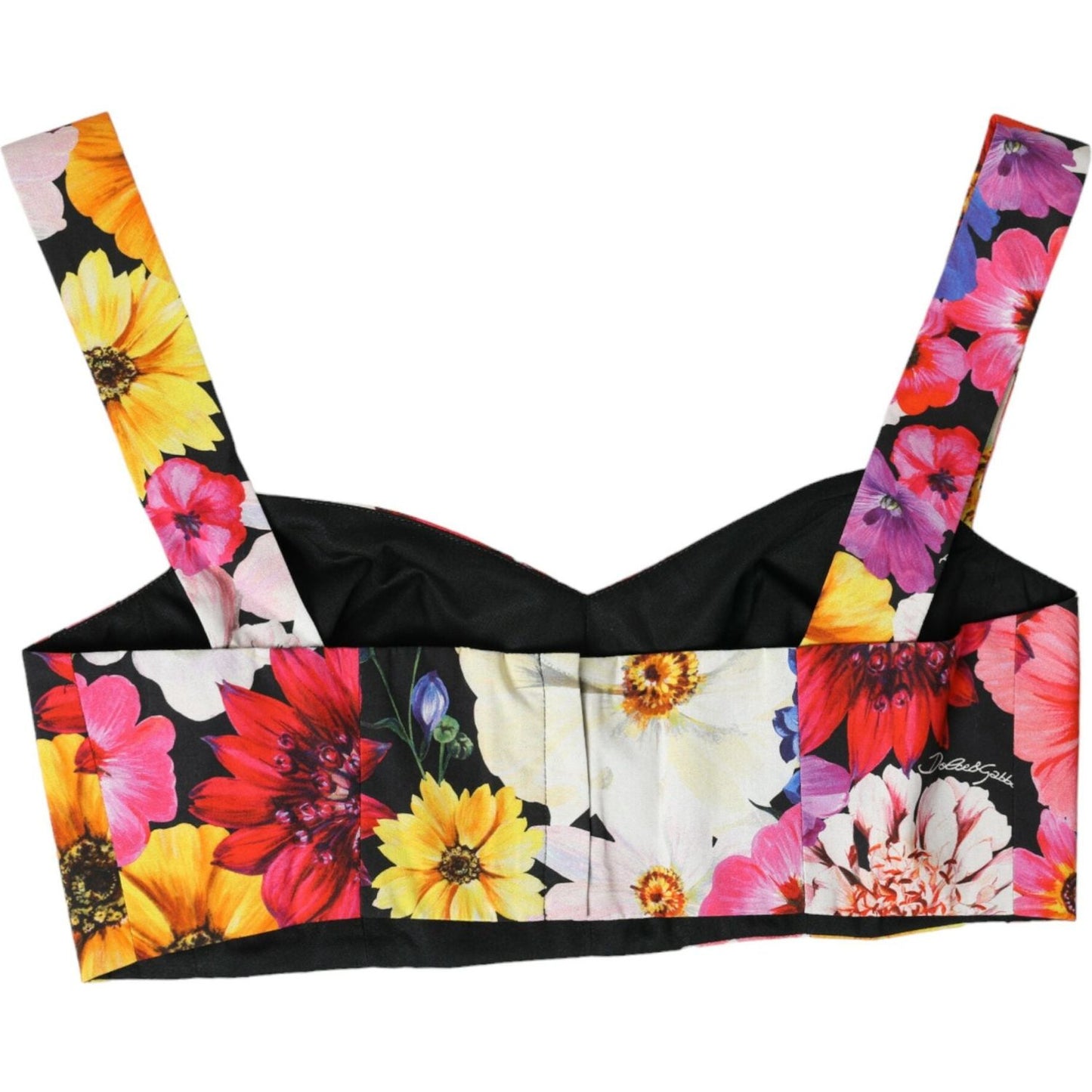 Dolce & Gabbana Exquisite Floral Bustier Crop Top Dolce & Gabbana