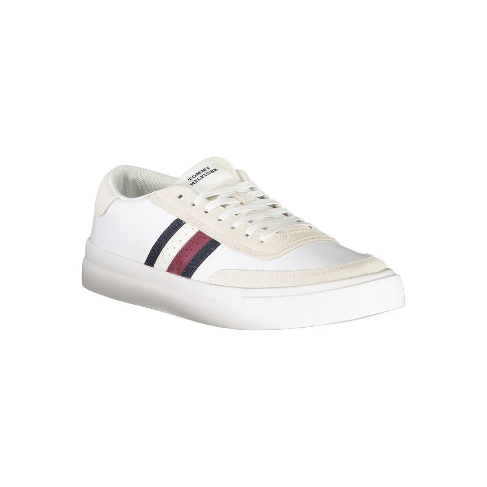 Tommy Hilfiger White Polyester Sneaker Tommy Hilfiger