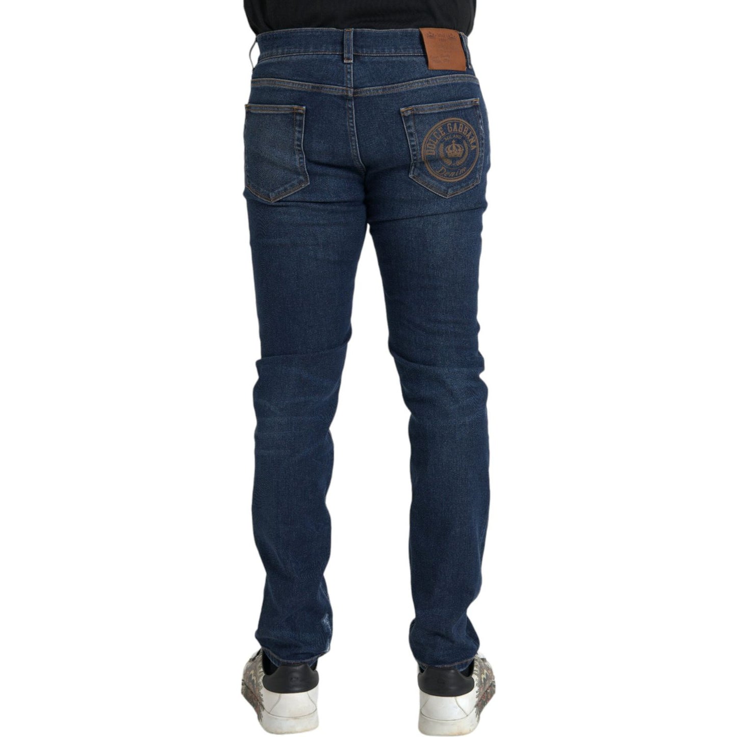 Dolce & Gabbana Blue Slim Fit Cotton Skinny Men Denim Jeans Dolce & Gabbana