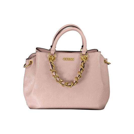 Pink Polyethylene Handbag