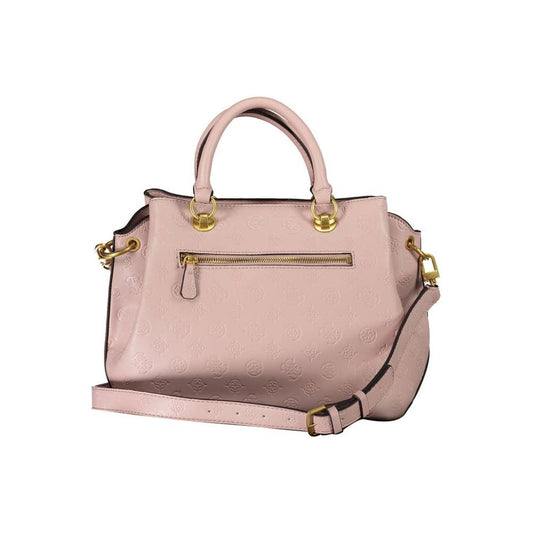 Pink Polyethylene Handbag