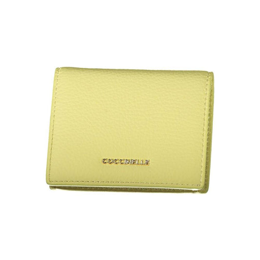 Coccinelle Yellow Leather Wallet