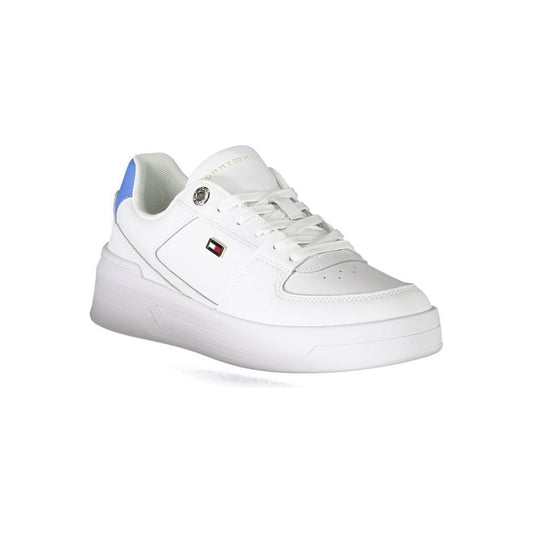 Tommy Hilfiger White Polyester Sneaker Tommy Hilfiger