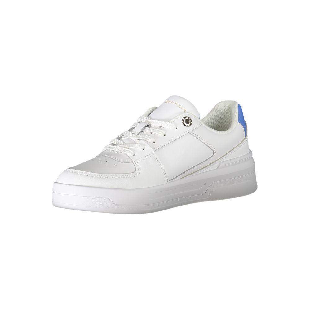 Tommy Hilfiger White Polyester Sneaker Tommy Hilfiger