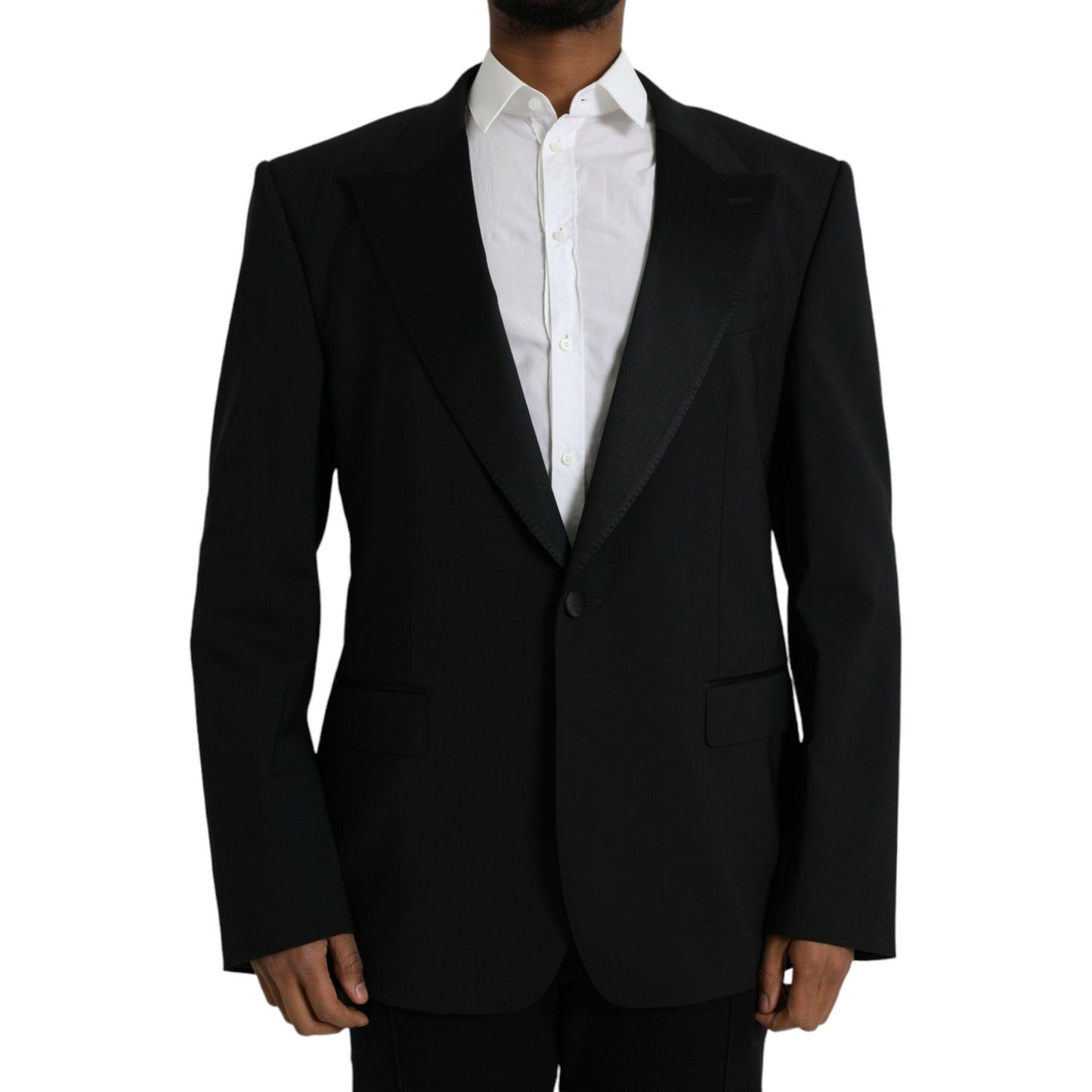 Dolce & Gabbana Black SICILIA Single Breasted Coat Blazer Dolce & Gabbana