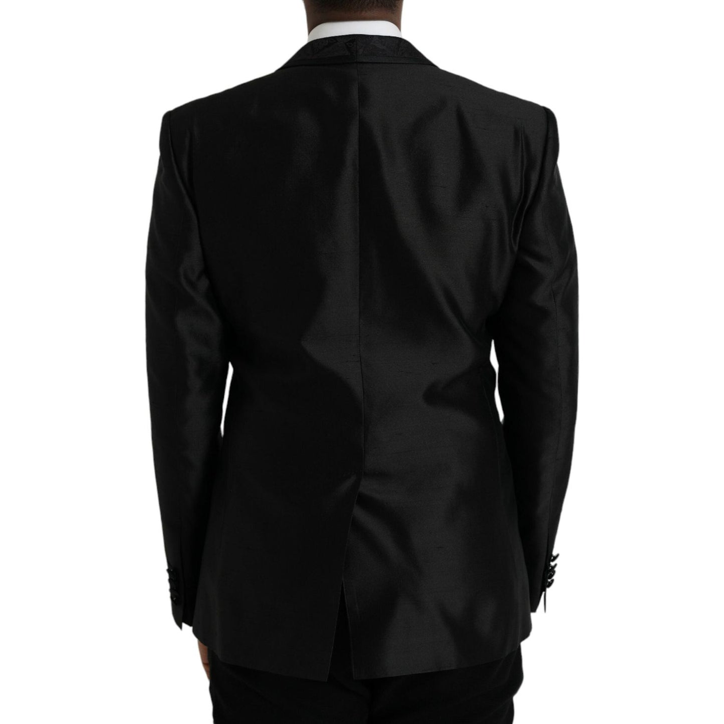 Dolce & Gabbana Black MARTINI Single Breasted Coat Blazer Dolce & Gabbana