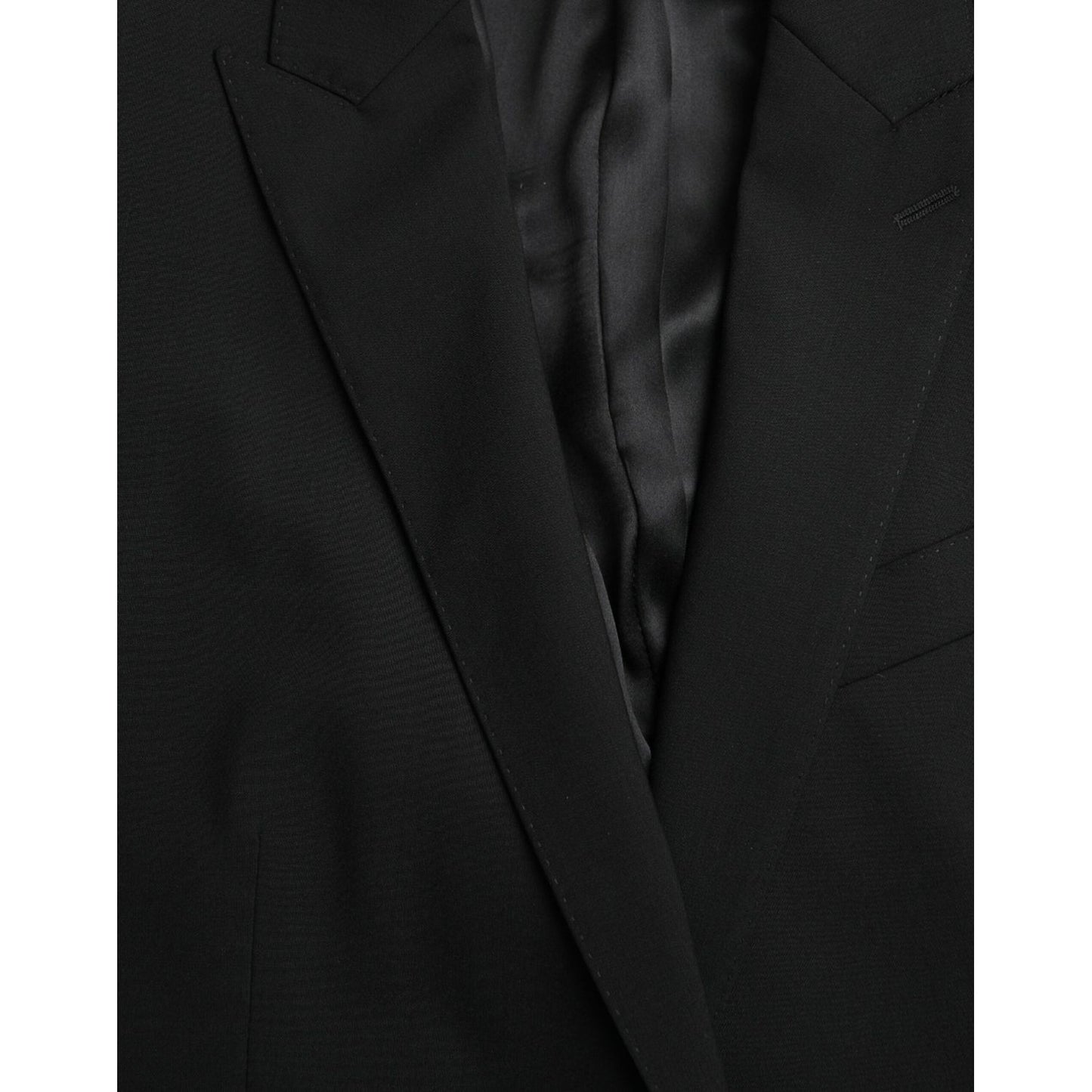 Dolce & Gabbana Black MARTINI Wool Formal 2 Piece Suit Dolce & Gabbana