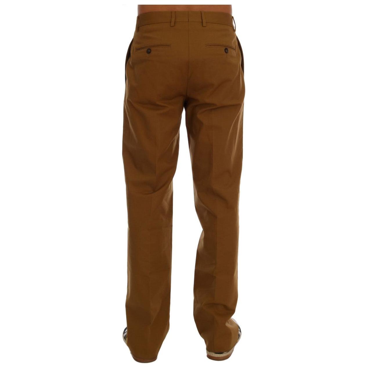 Dolce & Gabbana Elegant Brown Formal Trousers for Men Dolce & Gabbana