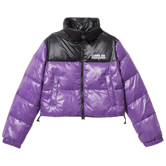 Chic Purple Nylon Down Jacket