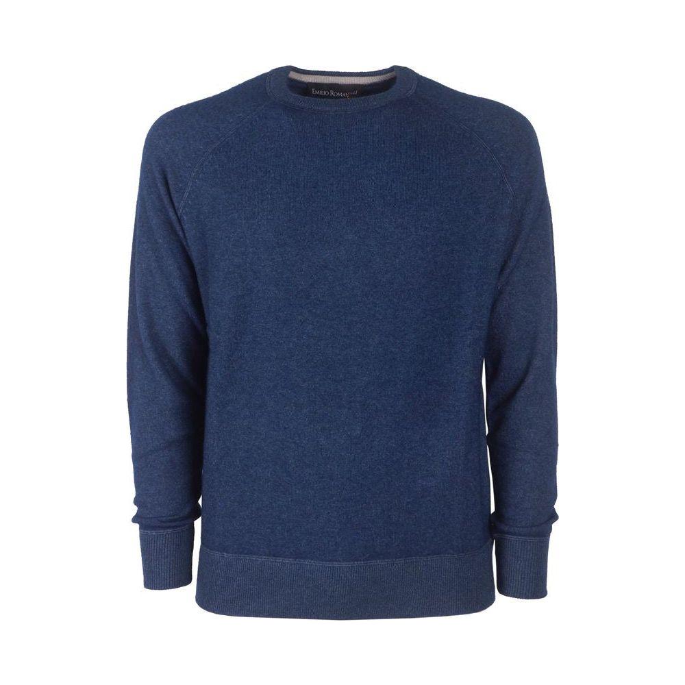 Emilio Romanelli Elegant Cashmere Crew Neck Sweater Emilio Romanelli