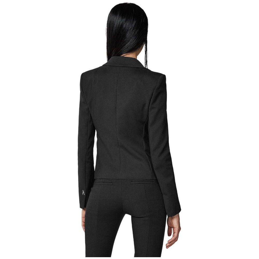 Patrizia Pepe Black Cotton Suits & Blazer Patrizia Pepe