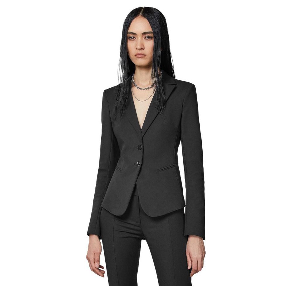 Patrizia Pepe Black Cotton Suits & Blazer Patrizia Pepe