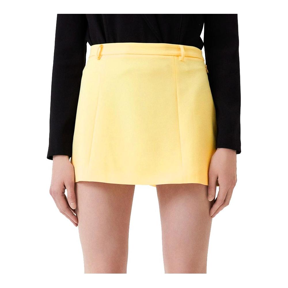 Patrizia Pepe Yellow Polyester Skirt Patrizia Pepe