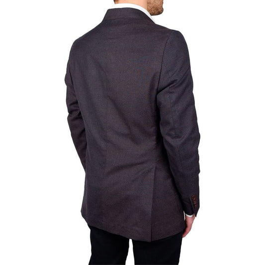 Made in Italy Brown Wool Vergine Blazer Made in Italy