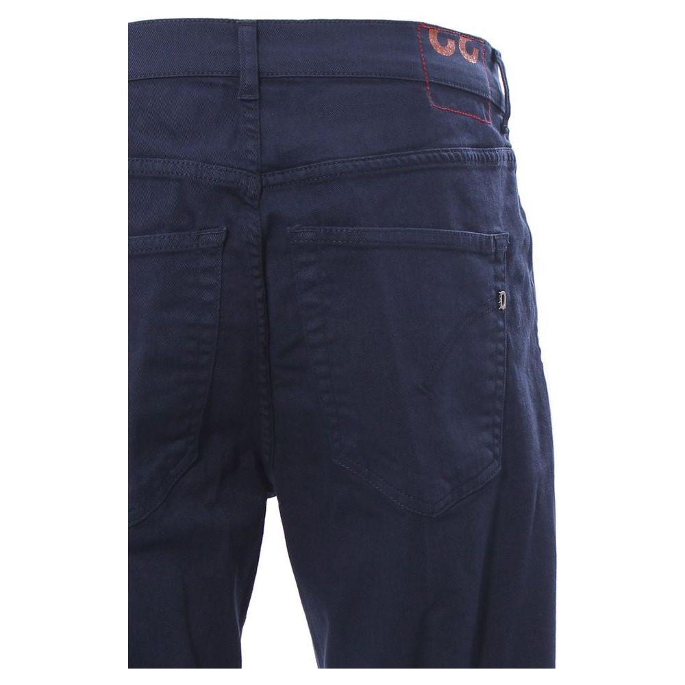 Dondup Chic Dark Blue Stretch Cotton Shorts Dondup