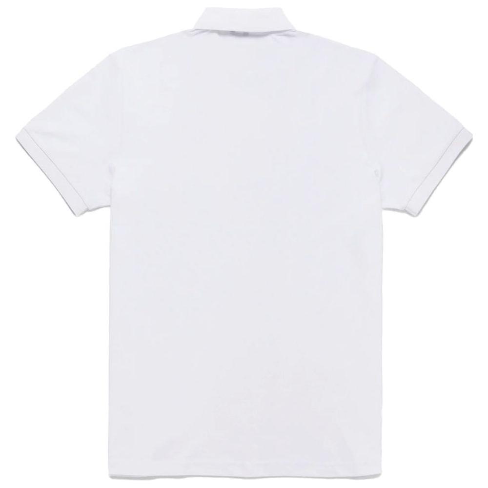 Refrigiwear Elegant White Polo with Embroidered Logo Refrigiwear