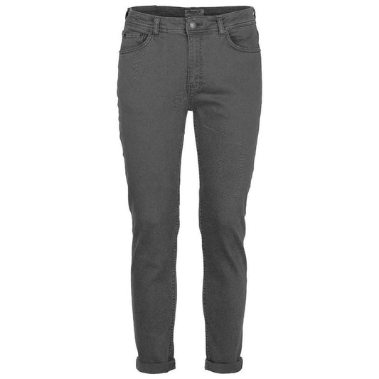 Fred Mello Chic Gray Cotton Denim Pants Fred Mello