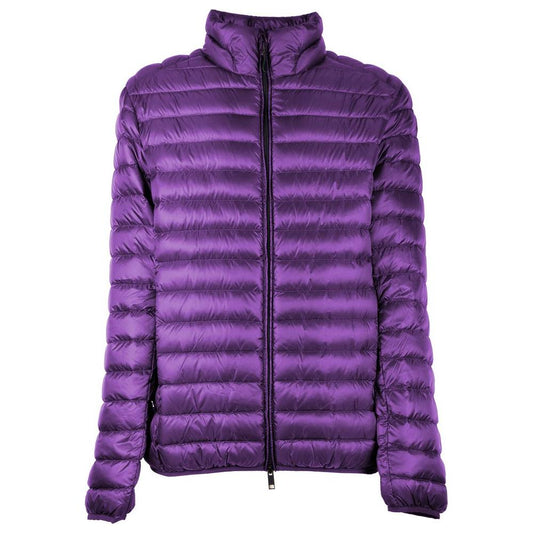 Chic Purple Nylon Down Jacket