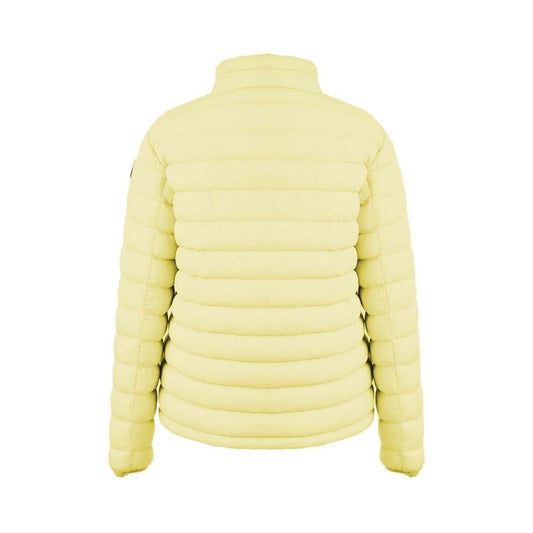 Chic Yellow Nylon Down Jacket