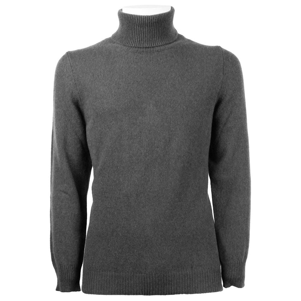 Emilio Romanelli Gray Cashmere Men Sweater Emilio Romanelli