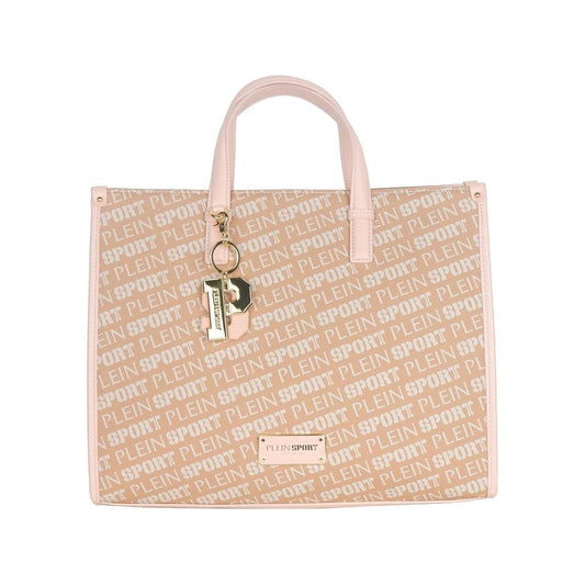 Pastel Pink Tote Elegance with Cross Belt