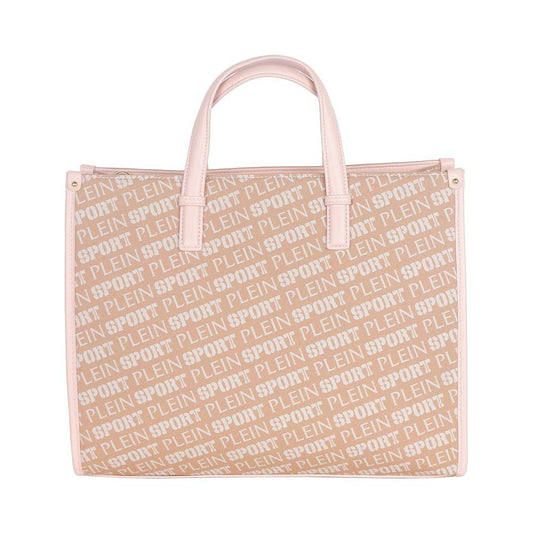 Pastel Pink Tote Elegance with Cross Belt