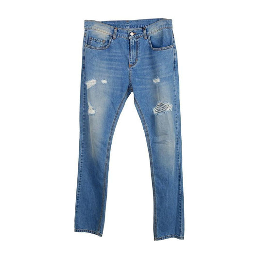 Comme Des Fuckdown Blue Cotton Men Jeans Comme Des Fuckdown