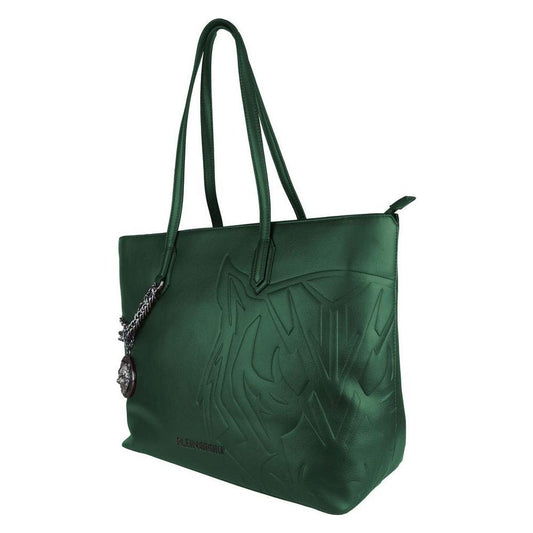 Plein Sport Green Polyethylene Women Shoulder Bag WOMAN TOTES Plein Sport