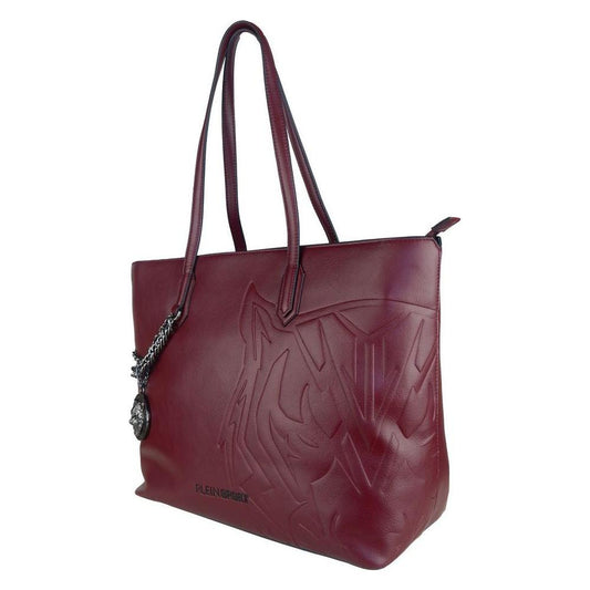 Plein Sport Red Polyethylene Women Shoulder Bag WOMAN TOTES Plein Sport