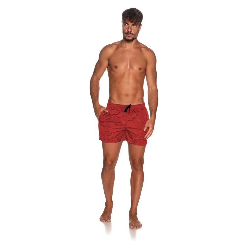 Refrigiwear Red Nylon Men's Swimsuit MAN SWIMWEAR Refrigiwear